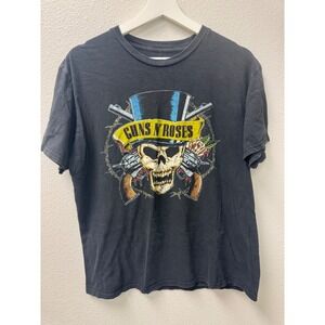 Guns‎ N Roses T Shirt Bravado Graphic Tee Skull Band Rock Concert Black Large